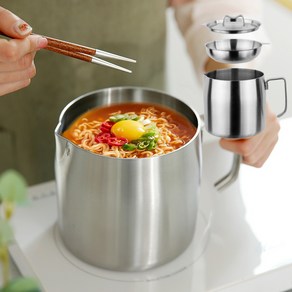 스텐 케틀팟 인덕션 주전자 라면 오뎅 냄비 1.8L, 1개