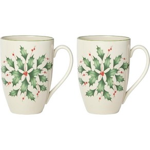 레녹스 홀리데이 머그컵 머그잔 2종 세트 크리스마스 명품컵 LENOX Holiday Mug, 1개