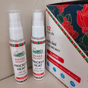 태국 스네이크 브랜드 쿨링 스프레이 Pickly Heat Cooling Mist 30ml x 2개, 클래식