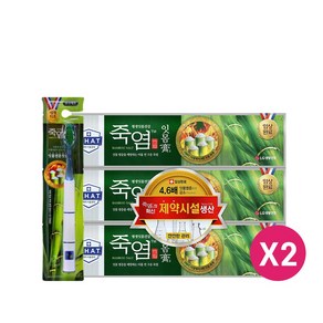 죽염치약 120g 잇몸고 6개 + 죽염칫솔 2개, 1개