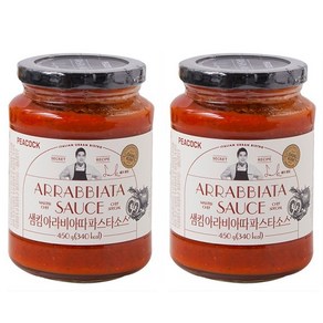 피코크 샘킴 아라비아따 파스타 소스 450g, 900g, 2개