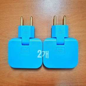 [오늘배송] 3멀티 3포트 변환 틈새 플러그 어댑터 2개, 3멀티_블루2개