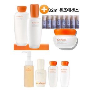 (윤조에센스 32ml증정)설화수 화장품 기초 스킨+로션+크림3종세트+윤조에센스4ml*8개증정, 1개