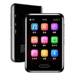 블루투스 5.0 HIFI 사운드 음악 플레이어 2.8 인치 MP3 미니 MP4 무손실 스포츠 워크맨 FM 라디오 전자책 녹음기, [01] 2.8 inch 16GB