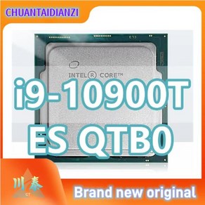 코어 i9-10900T ES QTB0 CPU Z490 용 10 세대 프로세서 소켓 LGA1200 14nm 10 코어 20 스레드 1.5GHz