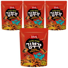 백앤 광천김 고소하고 바삭한 김부각 매콤달콤맛 50g 4개