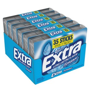 Peppermint EXTRA Gum Peppermint Sugarfree Chewing Gum Mega Pack 35 Sticks (Pack of 6)