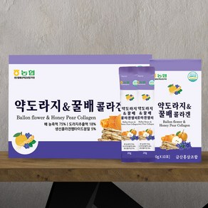 [1+1] 약도라지 꿀배 콜라겐 20g x 30개 1BOX 젤리스틱 특가할인, 2개