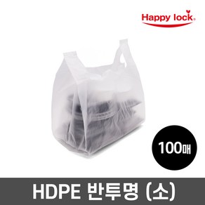 해피락 NEW 배달 비닐봉투-HD반투명(소)_100매, 1개