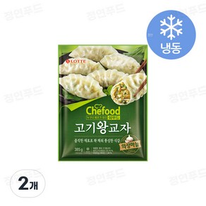 롯데 쉐푸드 고기왕교자, 2개, 385g