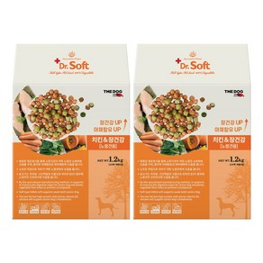 [더독] 닥터소프트 치킨&장건강 노령견용 1.2kg X 2개