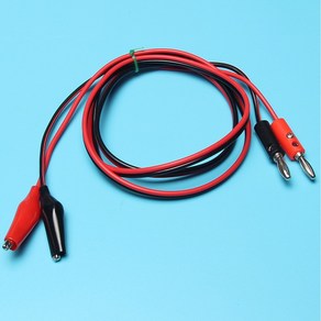 악어클립 바나나 변환 케이블 USB 전원 악어클립 케이블, 악어클립USB 케이블, 1개