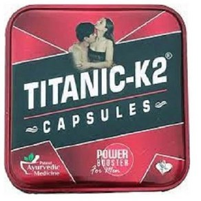 Titanic K2 Powe Booste Capsule fo Men (6 Each)  남성용 타이타닉 K2 파워 부스터 캡슐(각 6개), 1개, 6정