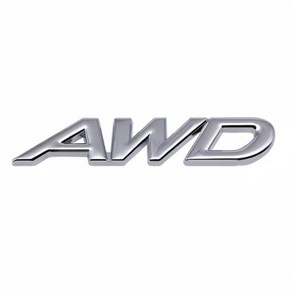 자동차 메탈 로고 엠블럼 스티커 배지 후면 데칼 로고 AWD 4X4 오프로드 SUV 4WD 자동차 액세서리 3D AWD 로고 1 개