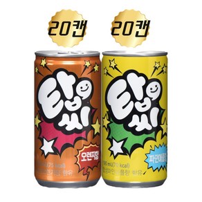 탑씨 190ml 오렌지 20캔+파인 20캔 총40캔, 40개