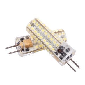 배 6.5W GY6.35 LED 전구 (72 개) 2835 개 SMD LED 320lm 50W 할로겐 램프 등가 디 밍이 가능한 퓨어 화이트 6000K 360도 빔 각도 실리콘 옥, 보여진 바와 같이, 하나, 1개