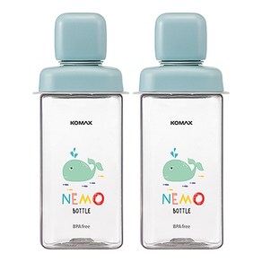 코멕스 네모물병 민트고래 430ml X 2개