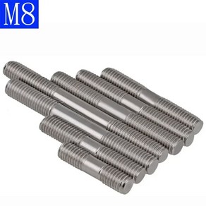 M8 볼트 나사 30MM 미터법 스터드 스틸 304 250MM 스테인리스 엔드 로드 더블, M8x30mm -1pcs, 1개