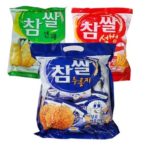 크라운 참쌀 누룽지 216g 1 설병 128g 1 선과 115g 1 (총3) 쌀과자