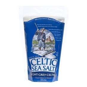 Celtic Sea Salt Light Grey Pouch 8 oz 셀틱 씨 솔트 라이트 그레이 파우치 8온스