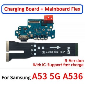 테스트 된 충전 충전기 삼성 A33 A53 A72 A52 4G A73 5G USB 충전기 보드 서브 포트 플렉스 케이블 마이크 포함, 10) A53 5G A Set, A53 5G A Set, 1개