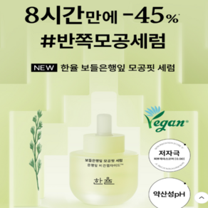 한율 보들은행잎 모공핏세럼 40ml+ 모공핏 마스크 기획, 1개, 40ml