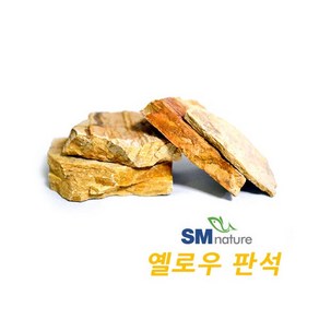 옐로우 편석 [판석 슬레이트석] 랜덤 [1kg단위], 1개