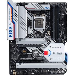 ASUS TUF 게이밍 Z590Plus LGA 1200 Intel 1110세대 ATX 마더보드 PCIe 4.0 3xM.2NVMe SSD 142 파워 스테이지USB 3.2 전면, Motheboad_‎Z590 WIFI GUNDAM, 1개