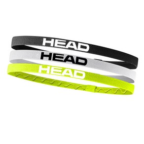 HEAD 엘라스틱 스포츠 헤어밴드 3pcs 운동머리띠