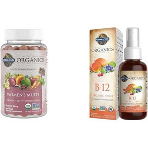 가든오브라이프 Gaden of Life s Women's Gummy Vitamins Bey 120 Fuit Gummies & B12 Vitamin Raspbey Spa, 1개