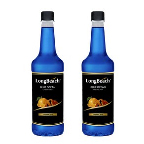 롱비치 블루오션시럽 740ml PET 2개세트, 2개