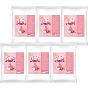 대호 까르페 딸기 소프트 아이스크림 1kg X 6개 파우더