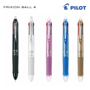 파이롯트 프릭션 4색 지워지는 볼펜 0.5mm FRIXION BALL, 프릭션볼 4색 0.5mm, 멀티 리필 그린(1개입)