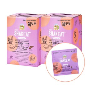 (코스트코 상품) SHAKEAT 캣 건식사료 파우치 닭간 80g x 15 x 2