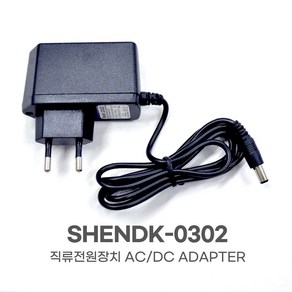 직류전원장치 DC 9V 1000mA 아답터 SHENDK-0302, 1개, 블랙