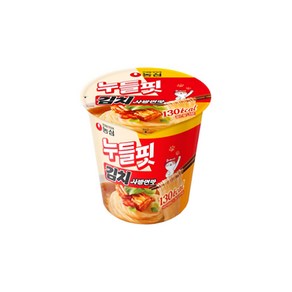 누들핏 라면 김치사발면맛 37.5g, 12개