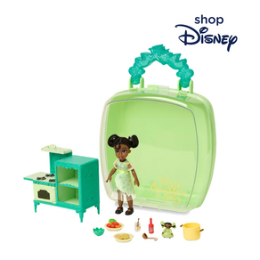 [Disney Stoe] 디즈니 스토어 공주와 개구리 티아나 베이비돌 인형 가방 피규어 세트 Disney's Once Upon a Stoy Mini Doll Playset, 1개