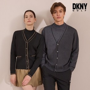 [DKNY GOLF] 23FW DKNY 밀라노립 가디건+니트세트 남녀 5컬러 택1