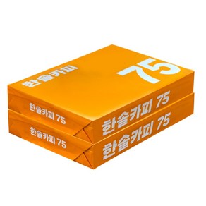 한솔 A4 복사용지(A4용지) 75g 1000매(2권), 1000매