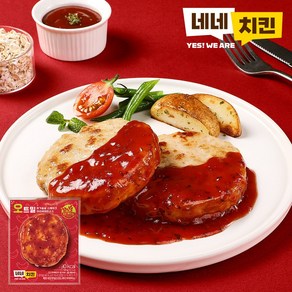 [네네치킨] 네꼬닭 닭가슴살 오트밀 스테이크 아라비아따맛, 32개, 100g