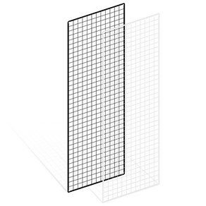 위드금창 메쉬망 600x1800mm 다용도 인테리어 벽선반 휀스망 철망, 600x1800mm 블랙, 1개