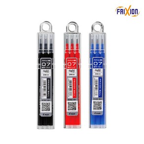 파이롯트 프릭션 노크 볼펜 리필심 3본입 0.7mm, 블루(LFBKRF30F3L)