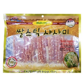 sj 6개 써니 쌀스틱 사사미 500g 맛있는 강아지 영양식 수제간식