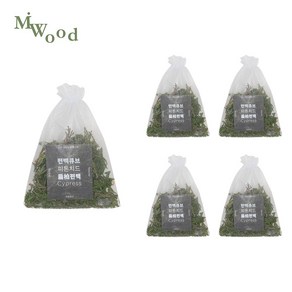 마린우드 편백나무잎 방향주머니 피톤치드 제습, 5개, 15g