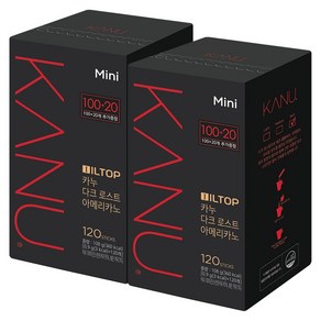 카누 미니 mini 다크로스트 120T, 108g, 120개입, 2박스, 0.9g