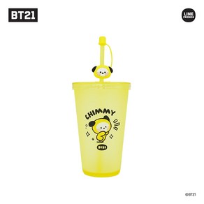 BT21 미니니 아이스 텀블러 CHIMMY 치미 워터 보틀 빨대 스트로우 캡 대용량