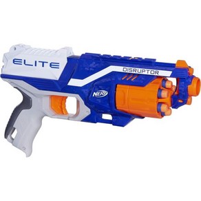 NERF Disupto Elite Blaste - 6-Dat 회전 드럼 슬램 파이어 청소년 성인을 위한 공식 Nef Dat 6개 포함(아마존 독점), 1개