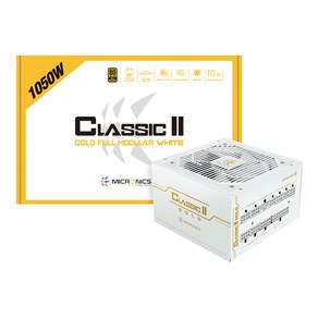 마이크로닉스 Classic II 1050W 80PLUS GOLD 230V EU 풀모듈러 화이트