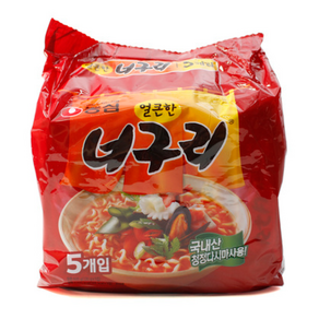 농심 너구리매운맛 120g 5입 봉지라면