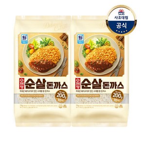 [사조대림] [대림냉동]수제형순살돈까스 2 000g X2개, 2kg, 2개